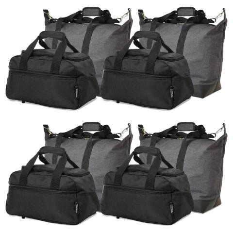 5 Cities (55x40x20cm) and Aerolite (35x20x20cm) Hand Luggage Shoulder Holdall Bags Bundle (x8 Set)