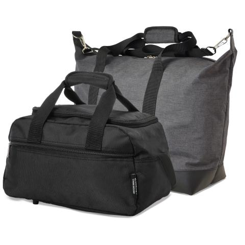 5 Cities (55x40x20cm) and Aerolite (35x20x20cm) Hand Luggage Shoulder Holdall Bag Set (x2 Set)
