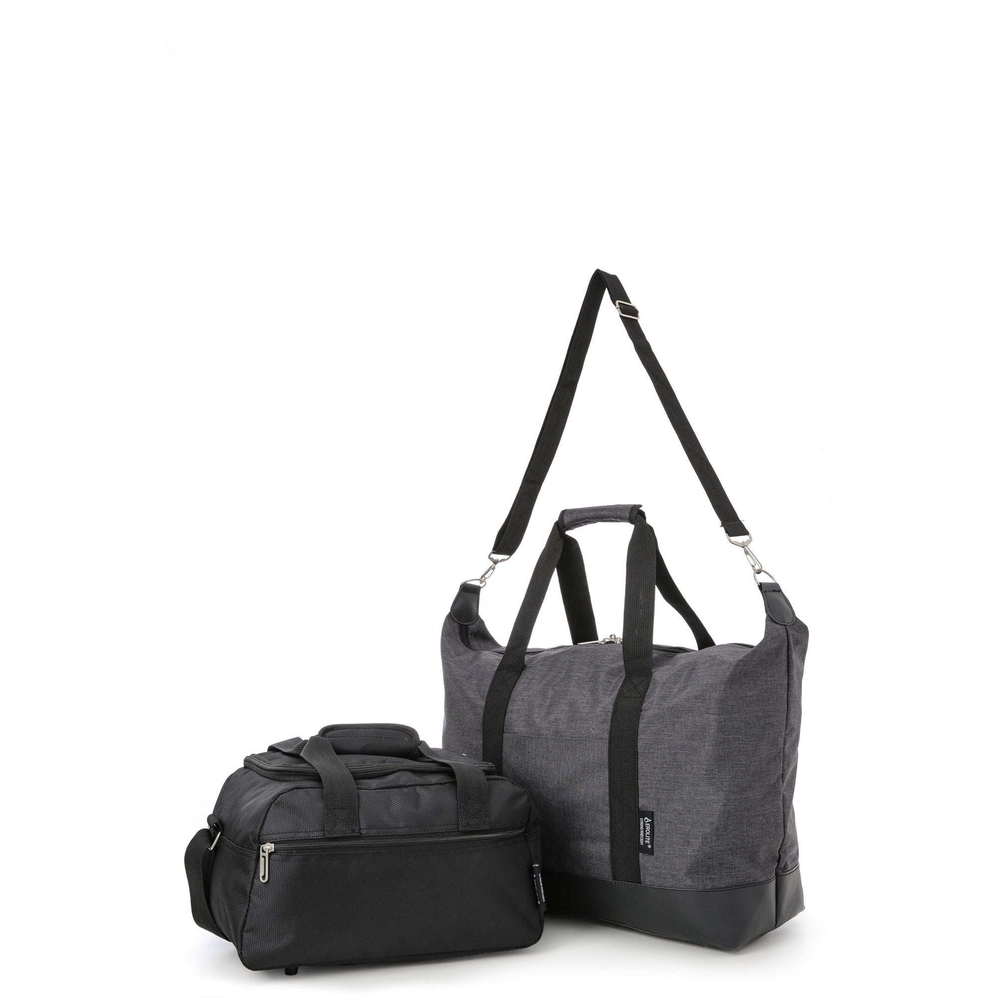 5 Cities (55x40x20cm) and Aerolite (35x20x20cm) Hand Luggage Shoulder Holdall Bags Bundle (x8 Set)