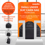Aerolite easyJet Maximum (45x36x20cm) New and Improved 2023  Size Holdall Cabin Luggage Under Seat Flight Bag, 5 Years Of Warranty