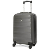 Aerolite Ryanair Bundle (55x35x20cm) Lightweight ABS Hard Shell Cabin Suitcase + (40x20x25cm) Ryanair MAXIMUM Sized Holdall Cabin Bag