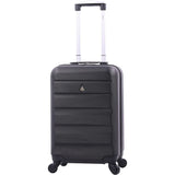 Aerolite 55x35x25cm Hard Shell Carry On Hand Cabin Luggage Suitcase with 4 Wheels, Max Size for Air Europa Air France Alitalia KLM & Transavia