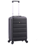 Aerolite 55x35x25cm Hard Shell Carry On Hand Cabin Luggage Suitcase with 4 Wheels, Max Size for Air Europa Air France Alitalia KLM & Transavia