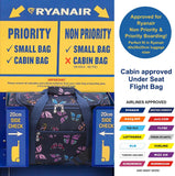 5 Cities (40x20x25cm) Ryanair Maximum Hand Luggage Holdall Flight Bag, Under Seat Cabin Holdall – Take The Max On Board