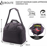 Aerolite easyJet Maximum (45x36x20cm) New and Improved 2024  Size Holdall Cabin Luggage Under Seat Flight Bag, 5 Years Of Warranty