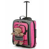 MiniMAX (45x35x20cm) Childrens Luggage Carry On Suitcase with Backpack and Pouch with 2-Years of Warranty