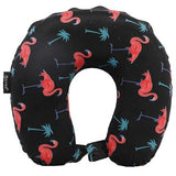 5 Cities Travel Pillow Neck Memory Foam Cushion - Flamingo Black