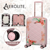 Aerolite (55x35x20cm) Premium Hard Shell Lightweight Hand Cabin Luggage, Approve For Ryanair (Priority Boarding), easyJet, British Airways, Flybe, Lufthansa & Many More!