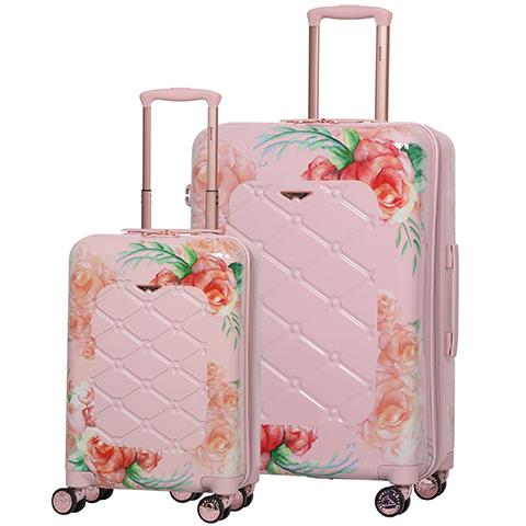 Aerolite Premium Hard Shell Hand Luggage Set Floral