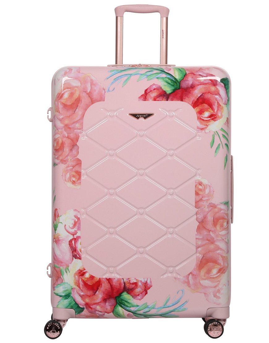 Floral hard case 2025 luggage