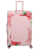 Aerolite Premium Hard Shell Hand Luggage Set (Cabin + Large) - Floral Pink