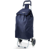 Hoppa Lightweight Shopping Trolley 2024 Model Folding 2 Wheel Large Capacity Shopper, 47 Litre