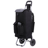 Hoppa Fully Insulated Lightweight 2024 Model 2 Wheeled Large 42-Litre Capacity Shopping Trolley Bag 95cm, 2.1kg with Shoulder Strap