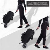 Hoppa Fully Insulated Lightweight 2025 Model 2 Wheeled Large 42-Litre Capacity Shopping Trolley Bag 95cm, 2.1kg with Shoulder Strap