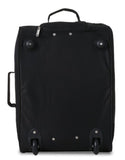 5 Cities (55x35x20cm) Lightweight Cabin Hand Luggage and (35x20x20cm) Holdall Flight Bag - Black