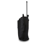 5 Cities (55x35x20cm) Lightweight Cabin Hand Luggage Set (Black + Black Flamingos)
