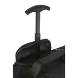 5 Cities (55x35x20cm) Lightweight Cabin Hand Luggage and (35x20x20cm) Holdall Flight Bag (Black + Cities)