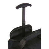 5 Cities (55x35x20cm) Lightweight Cabin Hand Luggage and (35x20x20cm) Holdall Flight Bag (Black + Navy Floral)