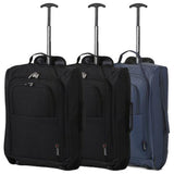 5 Cities 21" (55x35x20cm) Lightweight Cabin Hand Luggage (x3 Set), Approved For Ryanair Priority, easyJet Plus, BA