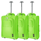 5 Cities 21" (55x35x20cm) Lightweight Cabin Hand Luggage (x3 Set), Approved For Ryanair Priority, easyJet Plus, BA