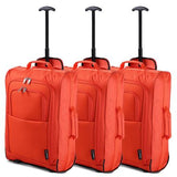 5 Cities 21" (55x35x20cm) Lightweight Cabin Hand Luggage (x3 Set), Approved For Ryanair Priority, easyJet Plus, BA