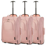 5 Cities 21" (55x35x20cm) Lightweight Cabin Hand Luggage (x3 Set), Approved For Ryanair Priority, easyJet Plus, BA