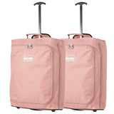 5 Cities (55x40x20cm) Lightweight Cabin Hand Luggage (x2 Set)