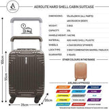Aerolite (55x35x20cm) Lightweight Hard Shell Cabin Hand Luggage