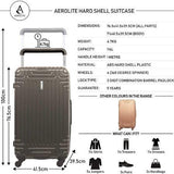 Aerolite Hard Shell Suitcase Luggage Set (Cabin + Large)